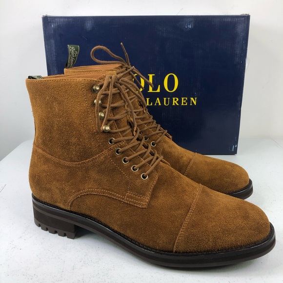 Polo Ralph Lauren Other - Polo Ralph Lauren Bryson Boots Snuff Suede Cap Toe